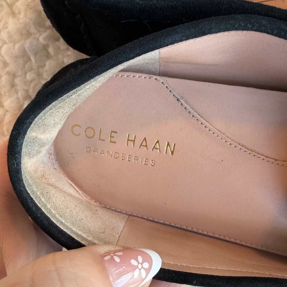 Cole Haan Grand Series Black Suede Bit Loafers Size 8.5 Comfort women’s - Picture 8 of 9